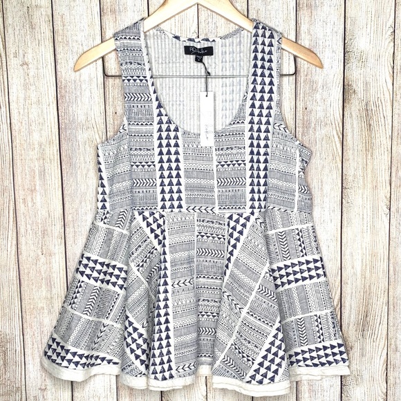 NWT RD style peplum tank top size medium. - Picture 2 of 7